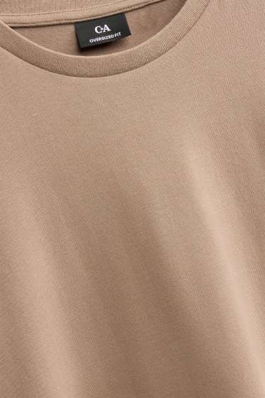 Herren - T-Shirt - Oversized - beige