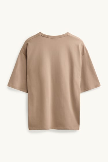 Herren - T-Shirt - Oversized - beige