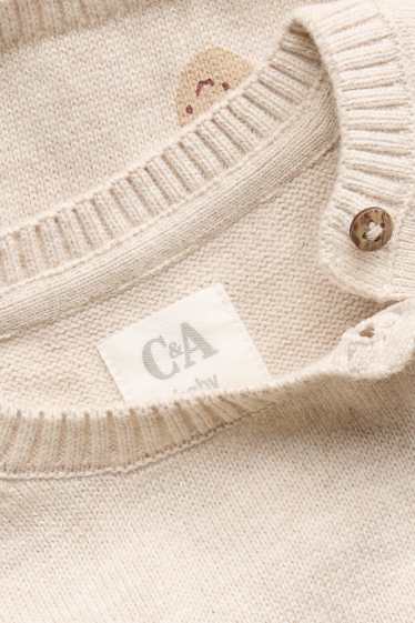 Unisex - Herfst - babytrui - beige