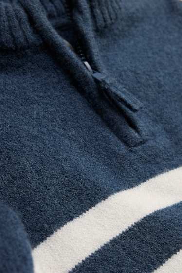 Bébés garçons - Pull bébé - à rayures - bleu foncé / blanc