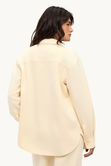 Damen - Hemdbluse - cremeweiss
