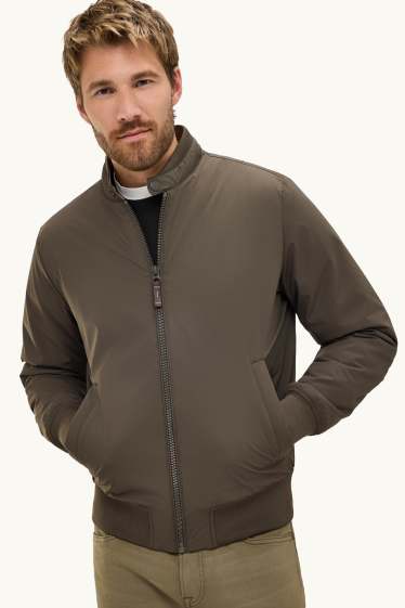 Herren - Bomberjacke - gefüttert - khaki