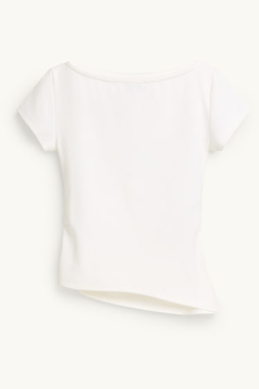 Dames - T-shirt - slim fit - wit