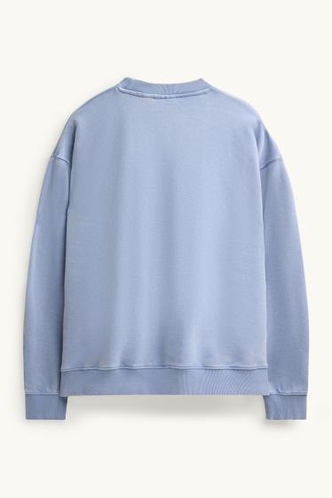 Uomo - Felpa - azzurro