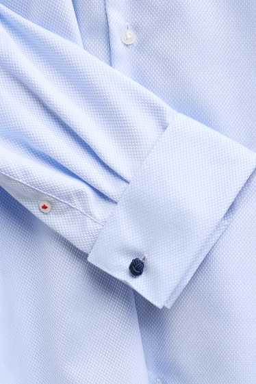 Heren - Business-overhemd - regular fit - cut away - strijkvrij - lichtblauw