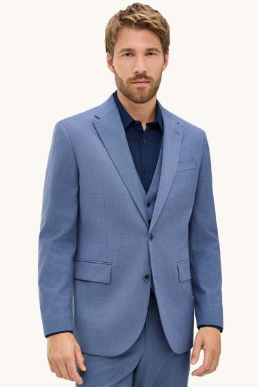 Hommes - Veste de costume - regular fit - bleu