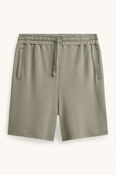 Bărbați - Pantaloni scurți de trening - verde deschis