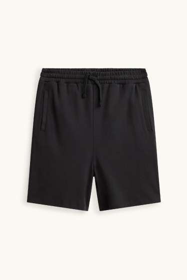 Uomo - Shorts di felpa - nero