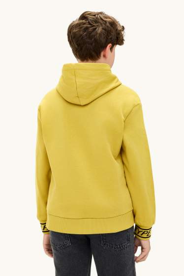 Enfants garçons - Manette jeux vidéo - sweat à capuche - jaune