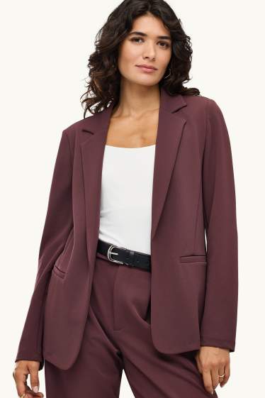 Dámské - Blejzr - regular fit - tmavohnědá