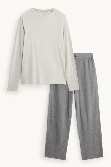 Hommes - Pyjama - gris