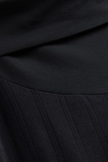 Women - Pointelle maternity pyjama bottoms - black
