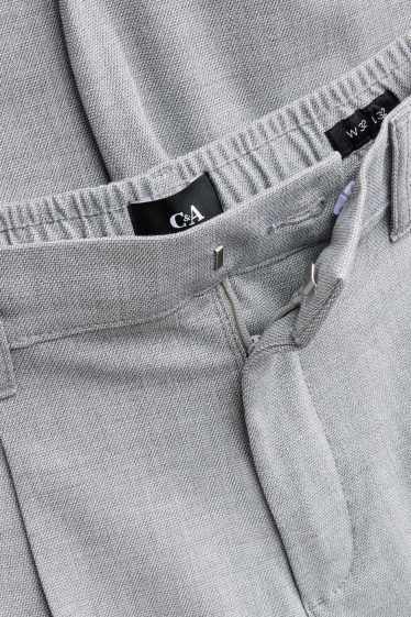 Heren - Chino - tapered fit - lichtgrijs
