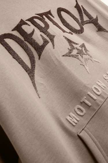 Herren - Oversized-Hoodie - hellbraun