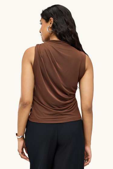 Damen - Top - braun