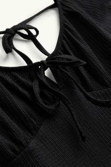 Donna - Vestito svasato - nero