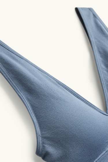 Women - Bralette - padded - seamless - blue
