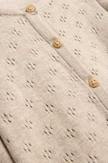 Baby: meisjes - Pointelle baby-jumpsuit - beige-mix