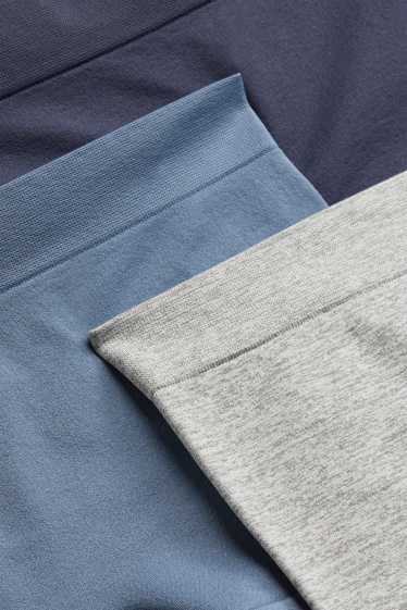Women - Multipack of 3 - shorts - seamless - blue / gray