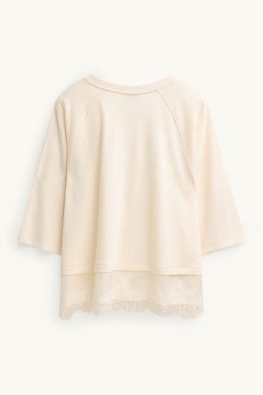 Women - Sweatshirt - creme