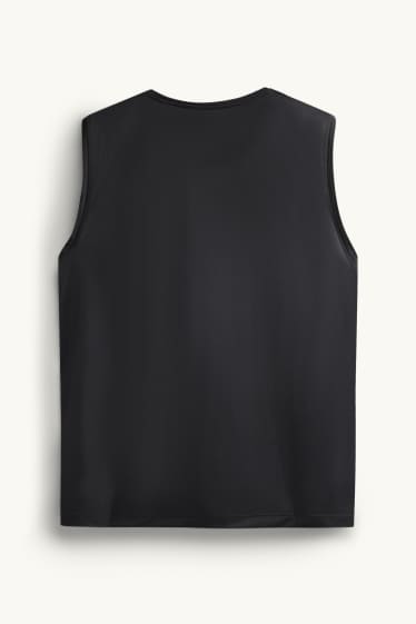Heren - Sportieve tanktop - zwart