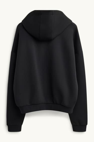 Herren - Sweatjacke mit Kapuze - schwarz