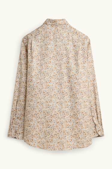 Uomo - Camicia business - regular fit - colletto all’italiana - facile da stirare - beige chiaro