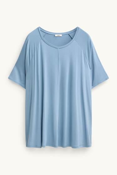 Damen - T-Shirt - hellblau