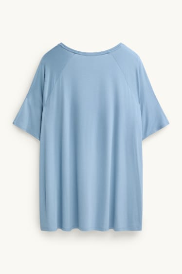 Damen - T-Shirt - hellblau