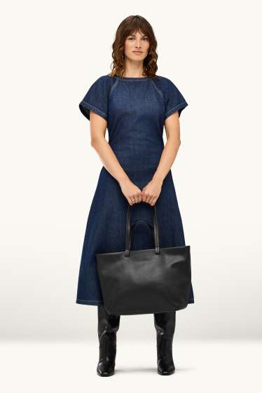 Donna - Shopper grande - similpelle - nero