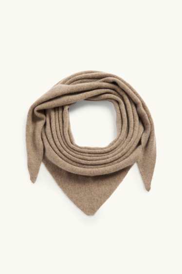 Femmes - Foulard en cachemire - beige