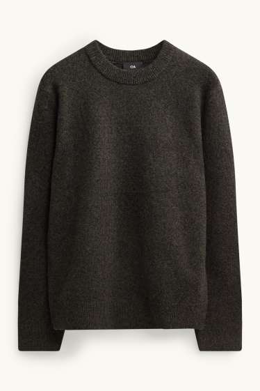 Hommes - Pull - gris foncé