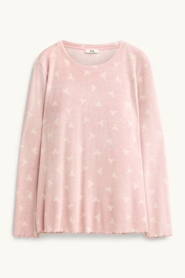 Femmes - Pyjama en polaire - rose clair