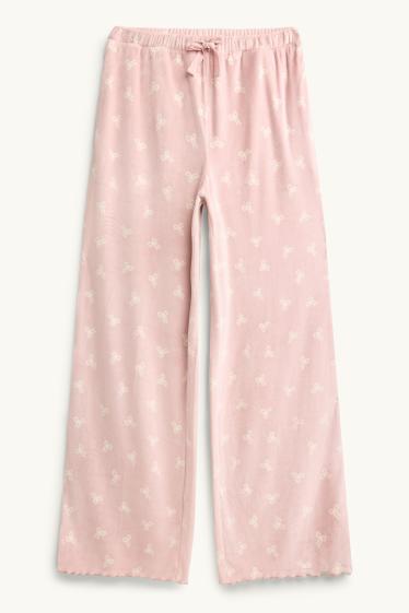 Femmes - Pyjama en polaire - rose clair