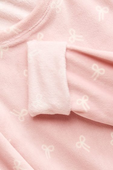 Femmes - Pyjama en polaire - rose clair