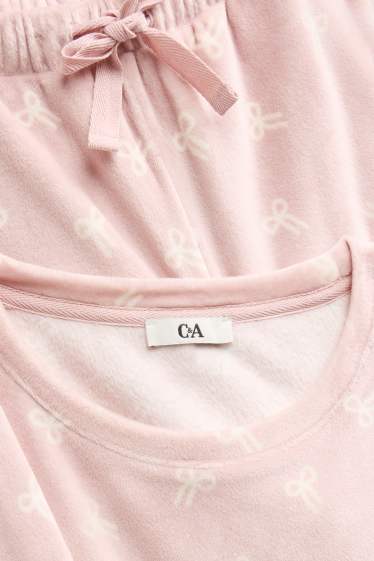 Femmes - Pyjama en polaire - rose clair
