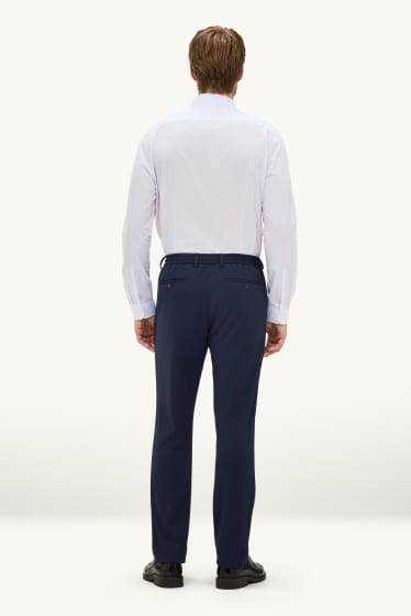 Men - Mix & match suit trousers - slim fit - stretch - dark blue