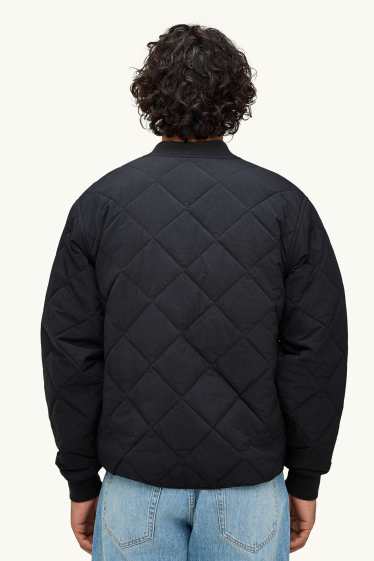 Hommes - Blouson surpiqué - noir