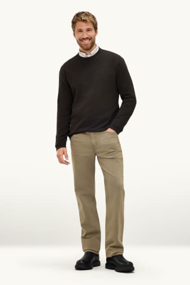 Hommes - Straight jean - Flex jog denim - LYCRA® - kaki