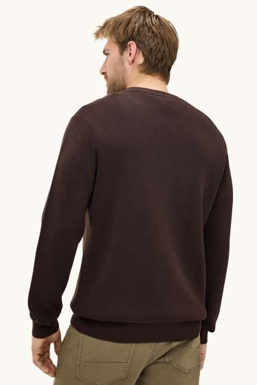 Herren - Pullover - dunkelbraun