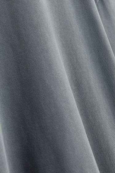 Women - T-shirt - oversized - dark gray