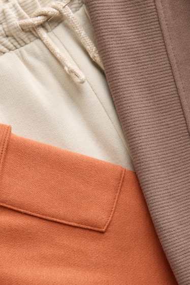 Bébés garçons - Lot de 3 - pantalons de jogging bébé - blanc crème