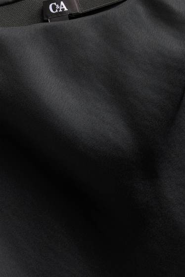 Damen - Satin-Rock - schwarz