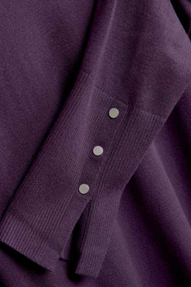 Femei - Pulover din tricot fin - violet