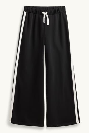 Copii - Fete - New York - set - tricou cu mânecă scurtă și pantaloni de trening - 2 piese - alb / negru