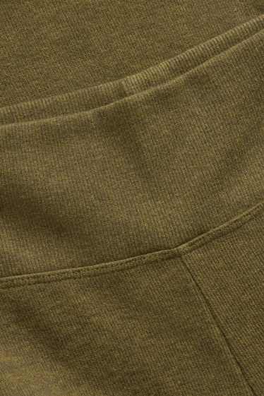 Femei - Pantaloni de trening din tricot fin - verde