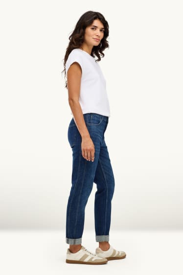 Dona - Boyfriend Jeans - mid waist - texà blau