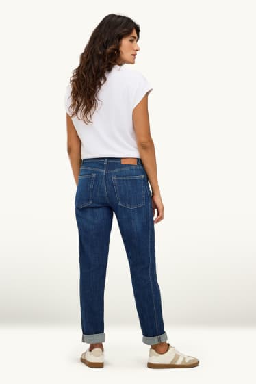 Dona - Boyfriend Jeans - mid waist - texà blau