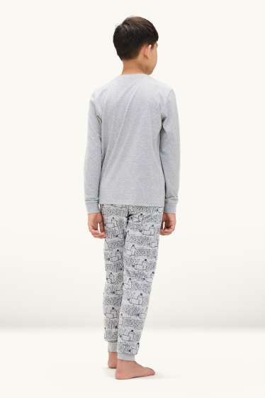 Enfants garçons - Graffitis - pyjama - 2 pièces - gris