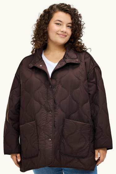 Damen - Steppjacke - dunkelbraun